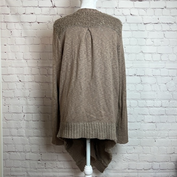 Sleeping on Snow Tan Multi-Texture Open Cardigan - Picture 7 of 16